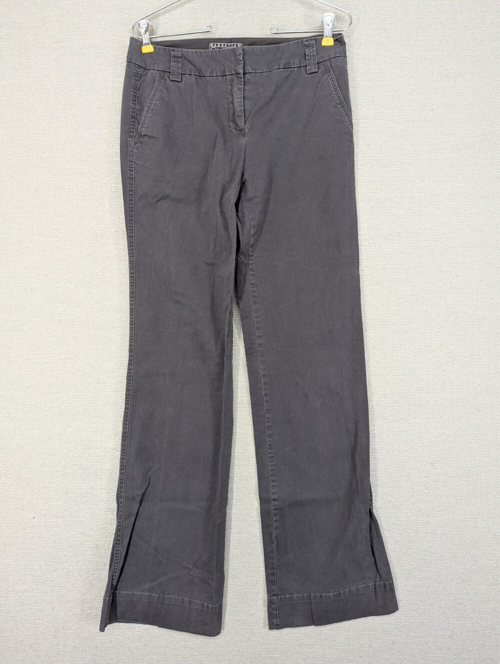 New York & Co Manhattan Chino Gray Flare Leg Pants Size 4 Tall -0925F167
